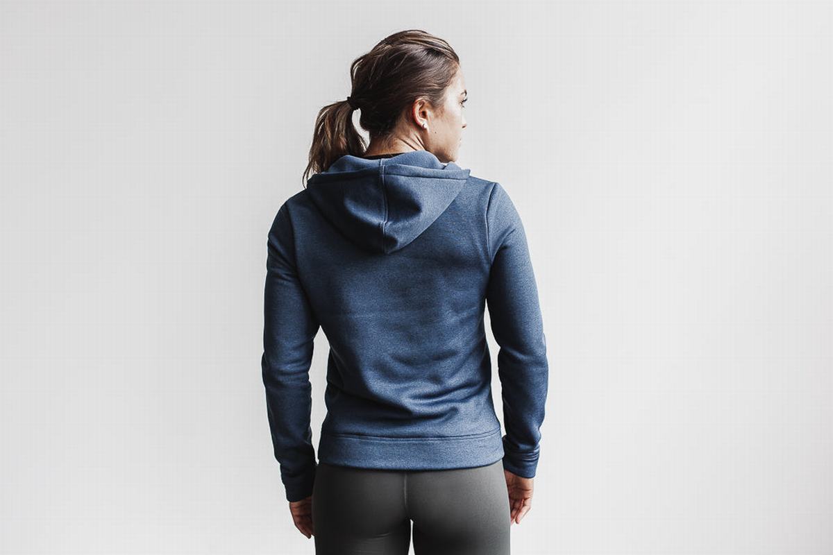 Nobull Performance Zip-up Women's Hoodie White | Australia (SF4219)